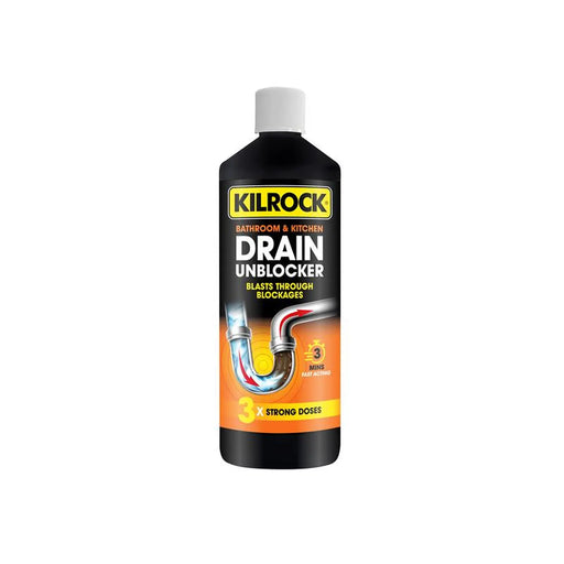 Kilrock Bathroom & Kitchen Drain Unblocker 1L DRAIN 1L