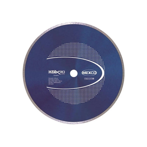 MEXCO X90 Grade Ceramic Materials Diamond Blade 350 x 25.4mm