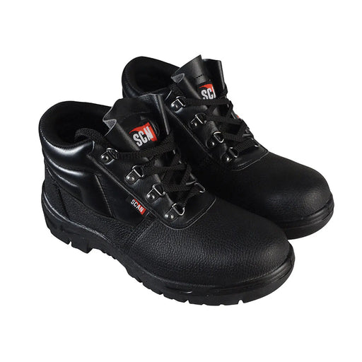 Scan 4 D-Ring Chukka Safety Boots Black UK 3 EUR 36