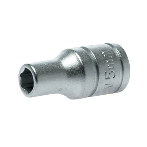 Teng Hexagon Socket 6 Point Regular 1/4in Drive 5mm