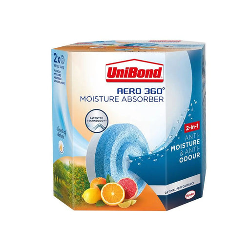 UniBond AERO 360º Moisture Absorber Citrus Refills (Pack 2)