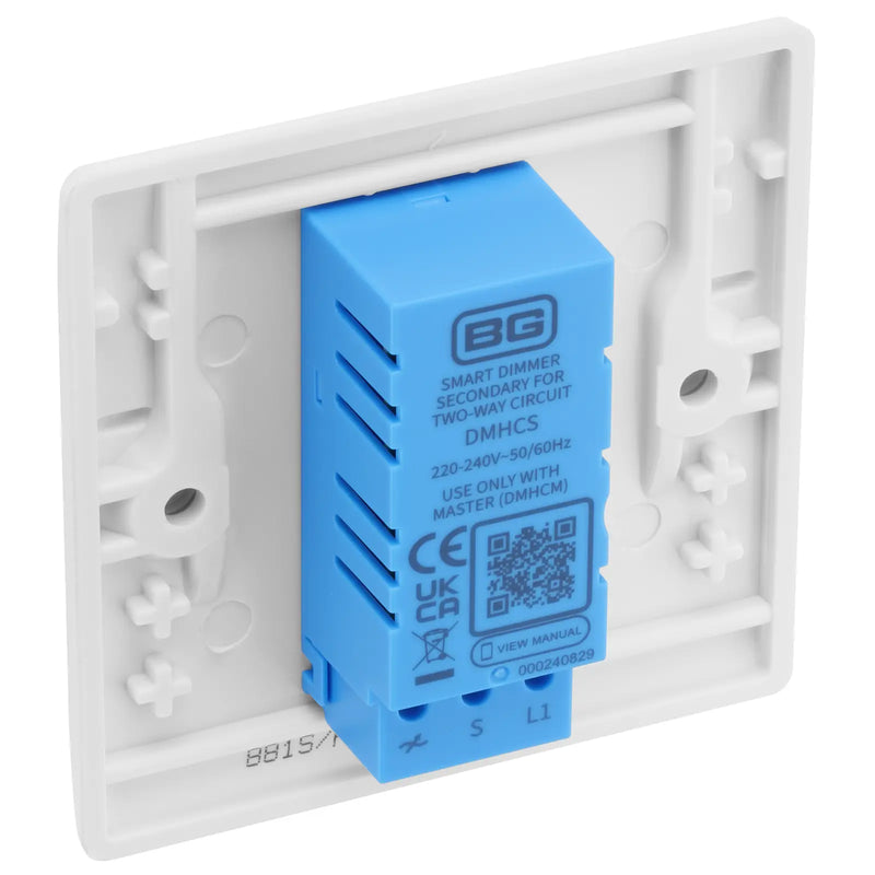 BG Electrical 800 Series - Smart, Single, 2 Way, Secondary