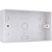 BG Electrical 800 Series - PVC Rounded Surface Box, Double, 32mm