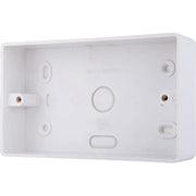 BG Electrical 800 Series - PVC Rounded Surface Box, Double, 32mm