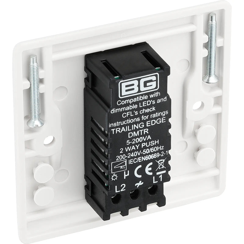 BG Electrical 800 Series - Single, 2 way push 200W