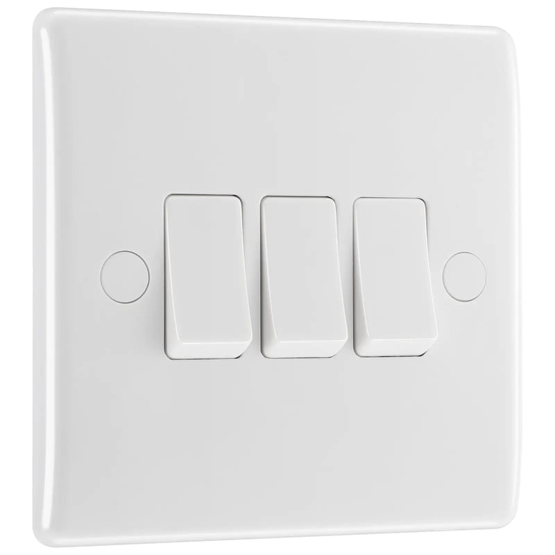 BG Electrical 800 Series - Triple, 2 way switch