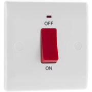 BG Electrical 800 Series - 45A, double pole, single plate, with indicator