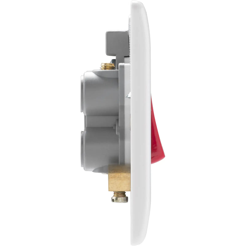 BG Electrical 800 Series - 45A, double pole, single plate, with indicator