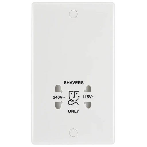 BG Electrical 800 Series - 115/240V dual voltage shaver socket