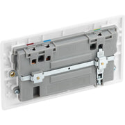 BG Electrical 800 Series - Double switched single pole, with USB A + C (22W)