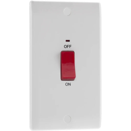 BG Electrical 800 Series - 45A double pole, large plate, with indicator