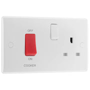 BG Electrical 800 Series - 45A double pole, with switched socket