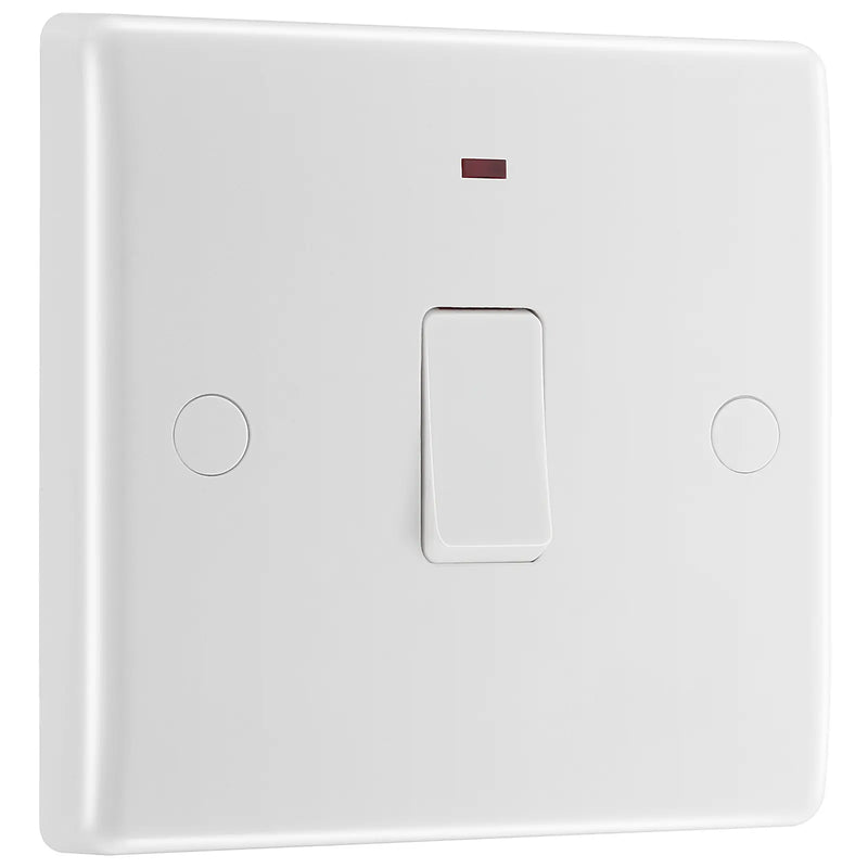 BG Electrical 800 Series - 20A, double pole, with indicator and flex outlet