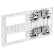 BG Electrical 800 Series - 2 x double, switched, douple pole, 8 Euro Module