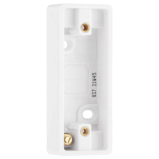 BG Electrical 800 Series - Single architrave surface box 19mm