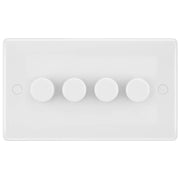 BG Electrical 800 Series - Quadruple, 2 way push 200W