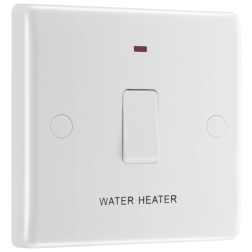 BG Electrical 800 Series - 20A, double pole, marked "water heater", with indicator and flex outlet