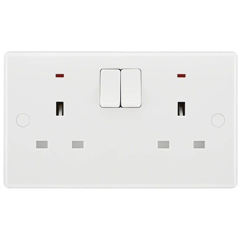 BG Electrical 800 Series - Double, switched single pole, with indicators