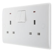 BG Electrical 800 Series - Double, switched single pole, with indicators