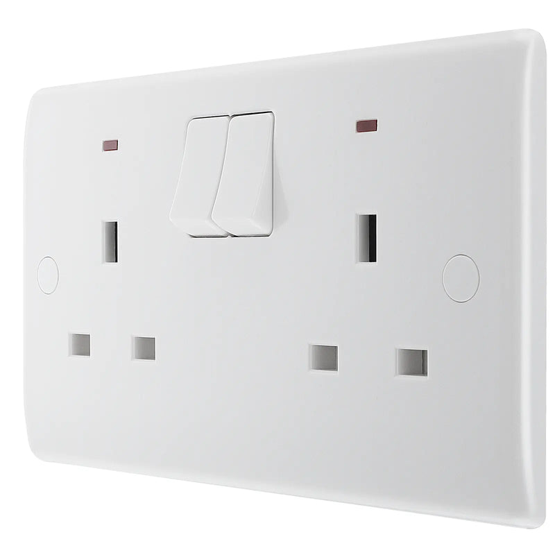 BG Electrical 800 Series - Double, switched single pole, with indicators