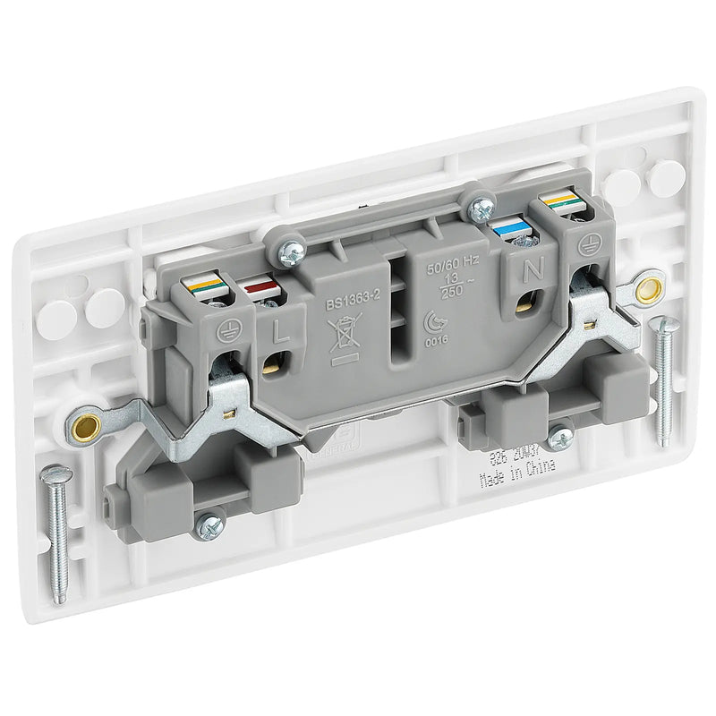 BG Electrical 800 Series - Double, switched single pole, with indicators
