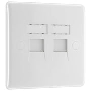 BG Electrical 800 Series - Double, RJ45 data socket (screw)