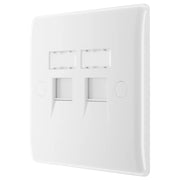 BG Electrical 800 Series - Double, RJ45 data socket (screw)