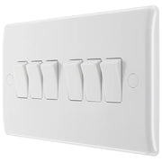 BG Electrical 800 Series - 6 gang, 2 way switch