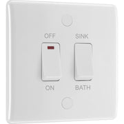 BG Electrical 800 Series - 20A, double pole, immersion switch, marked "sink/bath"