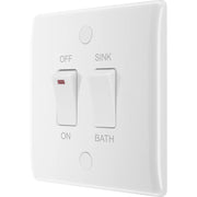BG Electrical 800 Series - 20A, double pole, immersion switch, marked "sink/bath"