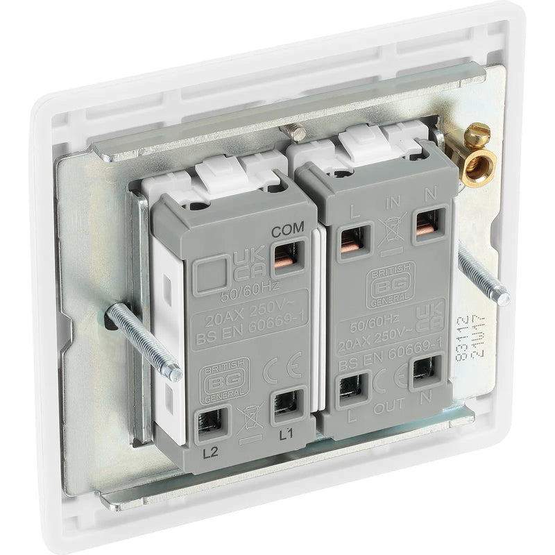 BG Electrical 800 Series - 20A, double pole, immersion switch, marked "sink/bath"