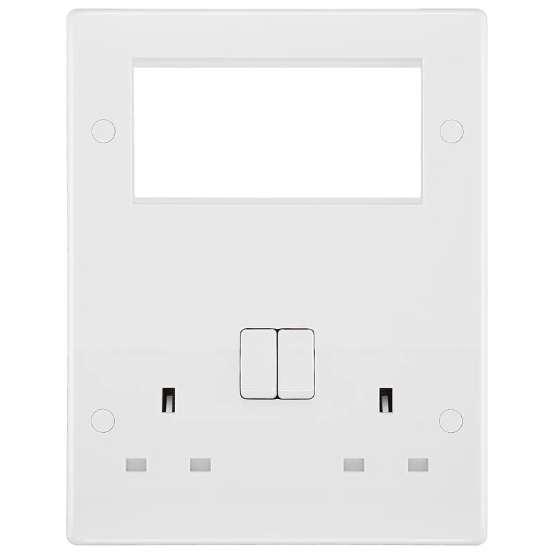 BG Electrical 800 Series - Double, switched, double pole, 4 Euro Module