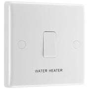 BG Electrical 800 Series - 20A, double pole, marked "water heater", with flex outlet