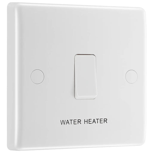 BG Electrical 800 Series - 20A, double pole, marked "water heater", with flex outlet