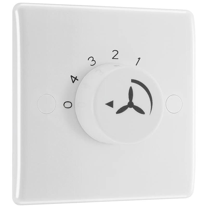 BG Electrical 800 Series - Single, 1 way, rotary fan controller