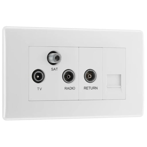 BG Electrical 800 Series - Triplex with BT outlet and co-axial return - screened