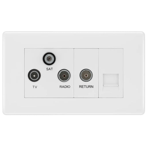 BG Electrical 800 Series - Triplex with BT outlet and co-axial return - screened