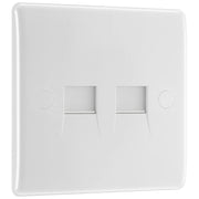 BG Electrical 800 Series - Double, RJ11 telephone socket (screw)