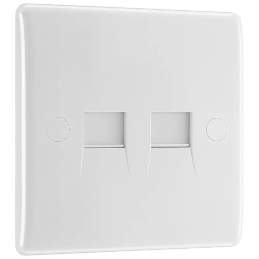 BG Electrical 800 Series - Double, RJ11 telephone socket (screw)