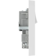 BG Electrical 900 Series - Double switched single pole, with 2 x USB A (12W)