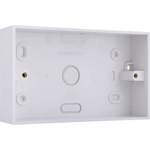 BG Electrical 900 Series - PVC Square Surface Box, Double, 32mm