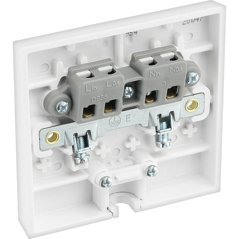 BG Electrical 900 Series - 25A Single, Flex outlet plate, bottom entry