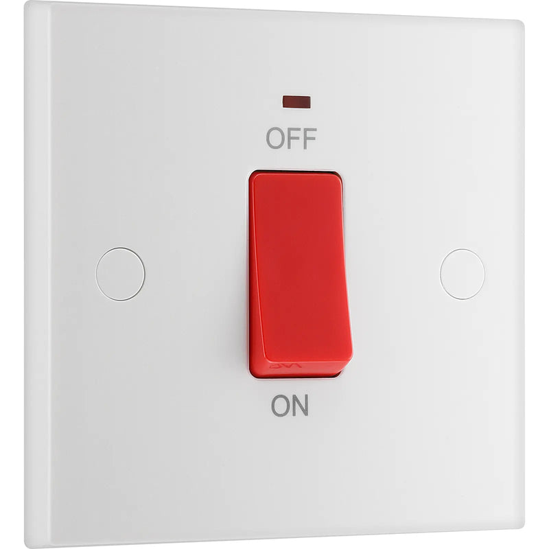 BG Electrical 900 Series - 45A, double pole, single plate, with indicator