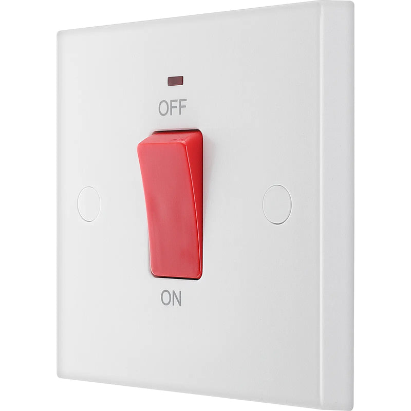 BG Electrical 900 Series - 45A, double pole, single plate, with indicator