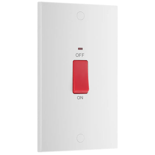 BG Electrical 900 Series - 45A, double pole, large plate, with indicator
