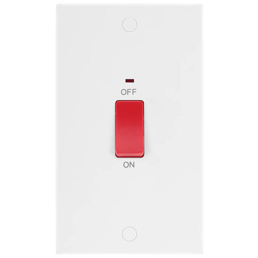 BG Electrical 900 Series - 45A, double pole, large plate, with indicator