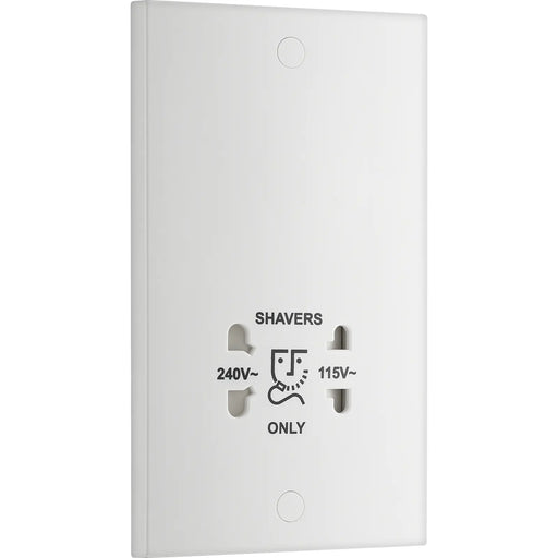 BG Electrical 900 Series - 115/240V dual voltage shaver socket