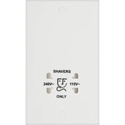 BG Electrical 900 Series - 115/240V dual voltage shaver socket