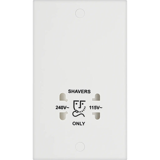 BG Electrical 900 Series - 115/240V dual voltage shaver socket