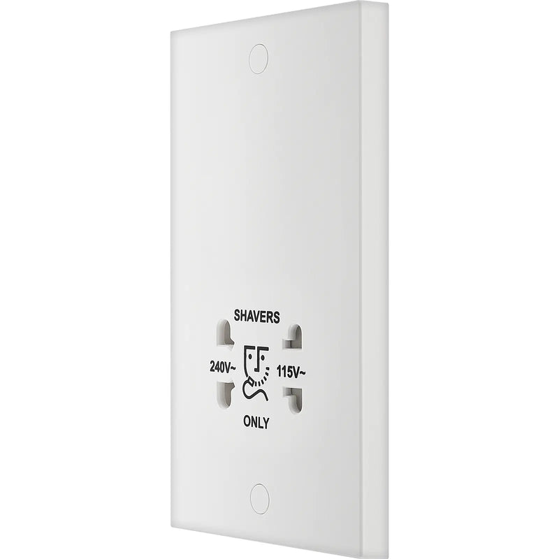 BG Electrical 900 Series - 115/240V dual voltage shaver socket